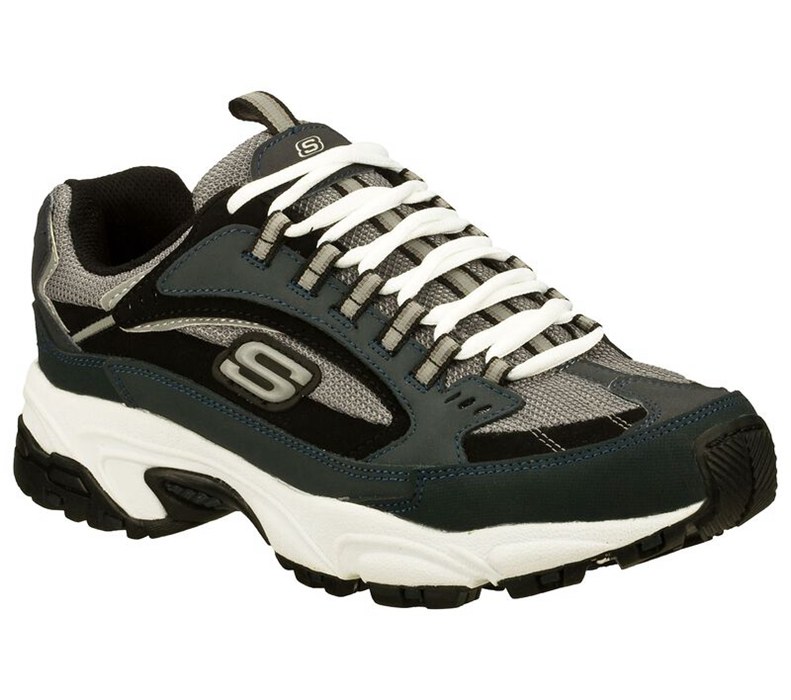 Skechers Stamina - Nuovo - Mens Sneakers Navy/Black [AU-DL4915]